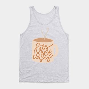 get cozy cute fall coffee mug Tank Top